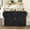 Black, variant on 54.3" Sideboard Buffet Cabinet with 4 Doors & 1 Drawer, Melamine MDF Storage with Adjustable Shelves, Aluminum Handles, Side Shelves & Hanging Rod for Dining Room, Kitchen, White