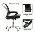 thumbnail image 5 of Mind Reader Swivel Office Chair with Wheels, Height Adjustable, Desk Chair 22.5"L x 22.5"W x 33-37"H, 5 of 6