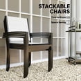 thumbnail image 4 of Outsunny Ensemble de Salle à Manger d'Extérieur 5 Pcs avec Table Ronde et 4 Chaises Empilables, 4 of 10