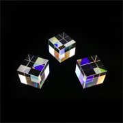 Cheers US 3Pcs Set Optical Glass X Cube Prism RGB Dispersion Prism for and Decoration Same Size