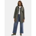 thumbnail image 2 of Time and Tru Women's Belted Trench Coat, Midweight, Sizes XS-2X, 2 of 5