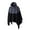 Black, variant on asdoklhq Womens Plus Size Tops Clearance,Autumn Cloak Hooded Sweater Splicing Men's Cloak Coat Large