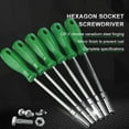 thumbnail image 3 of 5/5.5/6/7/8/10mm Hex Nut Driver Magnetic Socket Screwdriver Nut Socket Wrench Hexagonal Screw Driver Repair Hand Tools 5mm, 3 of 6