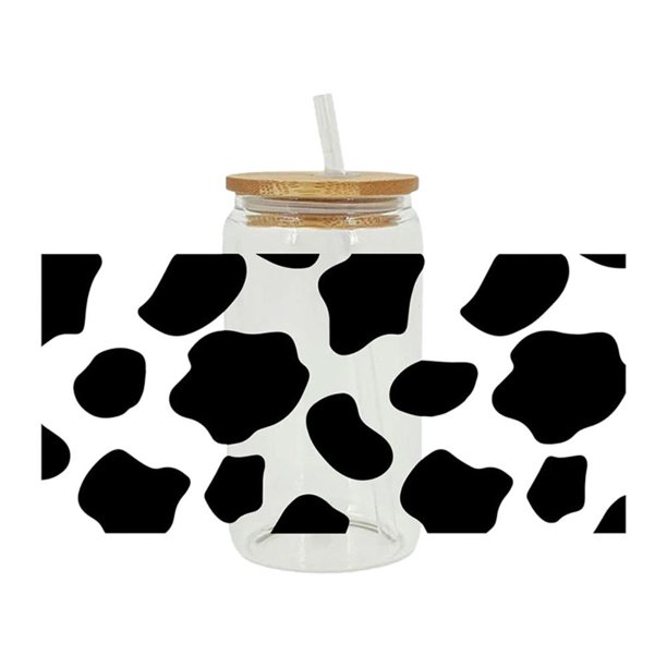EZLIFE Etiqueta adhesiva de transferencia UV DTF con estampado de leopardo para decoración de tazas D7E4