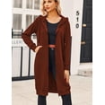 thumbnail image 3 of Zeagoo Women's Zip Up Hoodies Oversized Fleece Long Tunic Sweatshirts Casual Long Sleeve Fall and Spring Hoodie Jacket Coat, 3 of 7