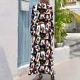 thumbnail image 3 of Flaming Lucky Playing Cards Long Dress evening dress ladies Elegant gowns, 3 of 5