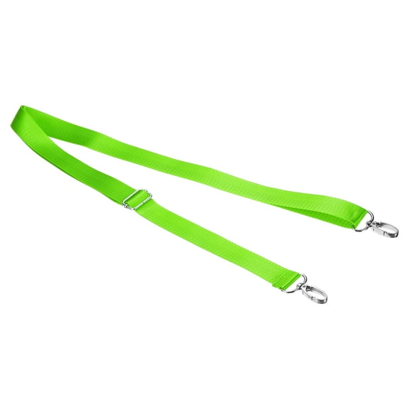 Uxcell 59" Shoulder Strap, 0.98" Width Nylon Adjustable Replacement Strap with Metal Swivel Hooks, Fluorescent Green