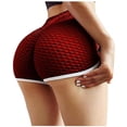 thumbnail image 1 of Abcnature Plus Size Shorts, Womens Athletic Shorts, Women Basic Slip Bike Shorts, Compression Workout Leggings Yoga Shorts, Comfy Beach Shorts, Yoga Pants, Cycling Sport Shorts Red L, 1 of 4