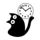 thumbnail image 5 of Reloj de pared con diseño de gato negro, creativo, silencioso, minimalista, acrílico, colgante Estilo A, 5 of 9