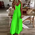 thumbnail image 2 of New Neon Green Sleeveless Dress summer dress womens 2024 women's summer dress 2024 Woman clothes, 2 of 4