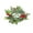 B, variant on Christmas Candle Ring Wreath with Berry Garland Pinecones Kitchen Cabinet Xmas Party Table Centerpieces