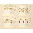 thumbnail image 3 of Honore 14x12 Black Modern Framed Museum Art Print Titled - Quatre tasses, modeles: 9,10,11 et 12, ca. 1800-1820, 3 of 5