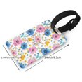 thumbnail image 2 of Wukai Rose Flowers Stylish and Durable Travel Luggage Tags: Waterproof PVC Rubber, Easy Attachment, Bold Lettering for Quick Identification, 2 of 6
