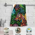 thumbnail image 5 of Forest Birds Hand Towels 2 PCS, Magic Colorful Kitchen Towel Ultra Soft and Highly Absorbent,Decorative Fingertip Face Towel for Bathroom Hotel, 28.3"x14.4", 5 of 5