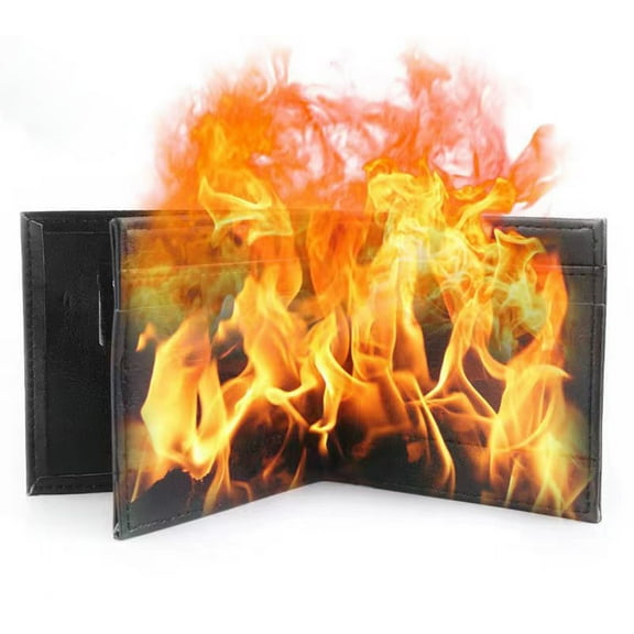 BotaniNest Pr Emium Ma Gic Wallet For Magicians Flame Fire Wallet Prop: Stage And Street Shows Pr Ofessional Ma Gic Trick Ma Gic Show Lovers