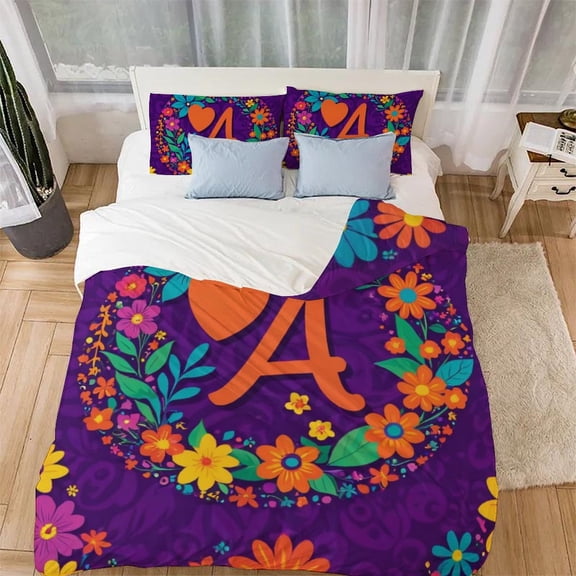 05857-2657732748 3D Printed Comforter Covers Bedding Set Quilt Cover Duvet Cover 3 Pieces for Childrens And Adults Microfiber with Pillowcases with