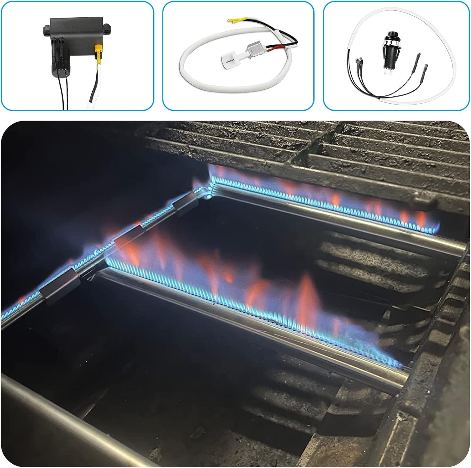 SSS 7642 Grill Igniter for Weber Spirit 310 & Spirit 210 Gas Grill Models with Up Front Controls (Model Years 2013 and Newer), Igniter Kit for E-210, S-210, E-310, SP-310