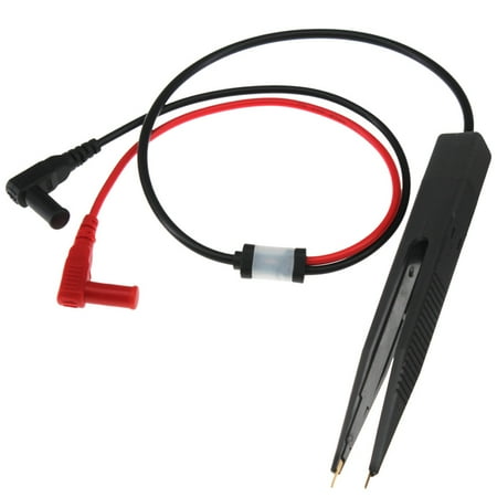 

Gold Plating Tweezer Multimeter Probe Digital Test Clip SMD Inductor Capacitor