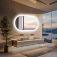 thumbnail image 5 of ANMOE HOME INC Oval Led Wall Bathroom Mirror Illuminated Backlit 3 Lights Anti-fog 19x39inch, 5 of 5