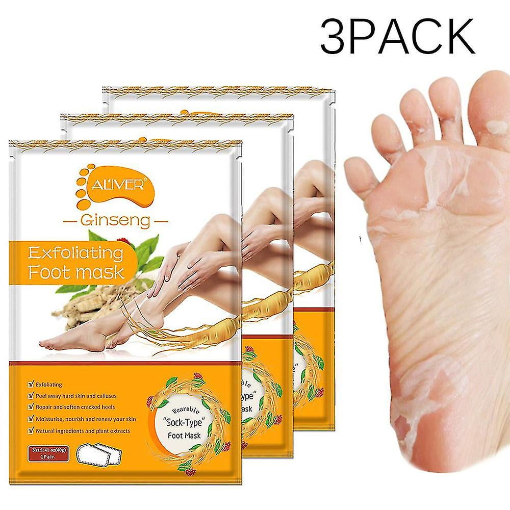Foot Peel 3 Pack Foot Peel Off Dead Skin Callus Repair Rough Heels Baby Soft Smooth Touch Feet men Women