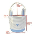 🔥 Flash Deals! Faolaxy Picnic Baskets Easter Bunny Basket Tote Bag