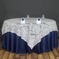 thumbnail image 5 of Efavormart 72" x 72" JOLLY GOOD Lace Table Square Tablecloth Overlay-Ivory Square Tablecloth Cover For Wedding Party Event Banquet, 5 of 5