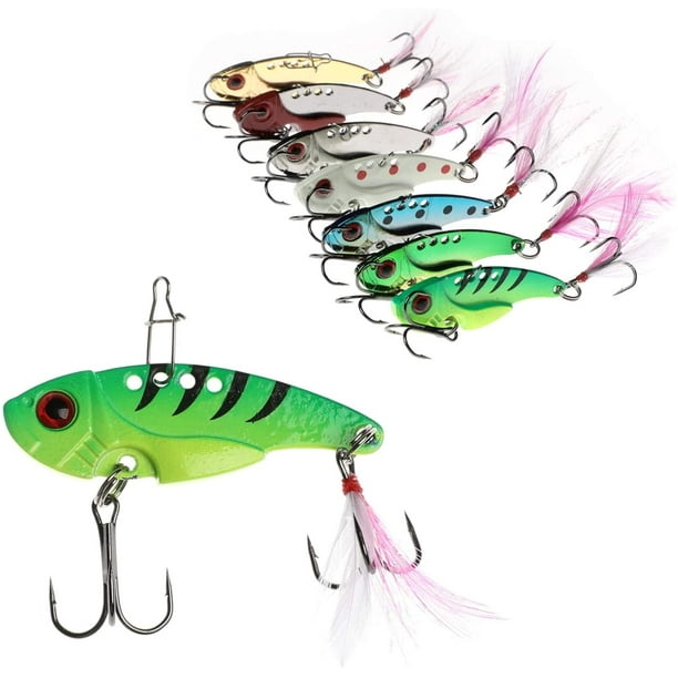 WANBY Fishing Lures Proven Explosive Color Special Spinner Spoon Swimbait  Vibrating Jigging Freshwater Saltwater 
