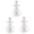 thumbnail image 4 of WORGEOUS 3 pcs  Christmas Unfinished Snowman Snowman Lovely Decorations Snowman Accessories Christmas Party DIY Craft for Home (White Height 25cm), 4 of 8