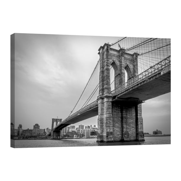 Cuadro Decorativo Nueva York Puente de Brooklyn BN Canvas Revolution Cuadro 90 x 60 cm