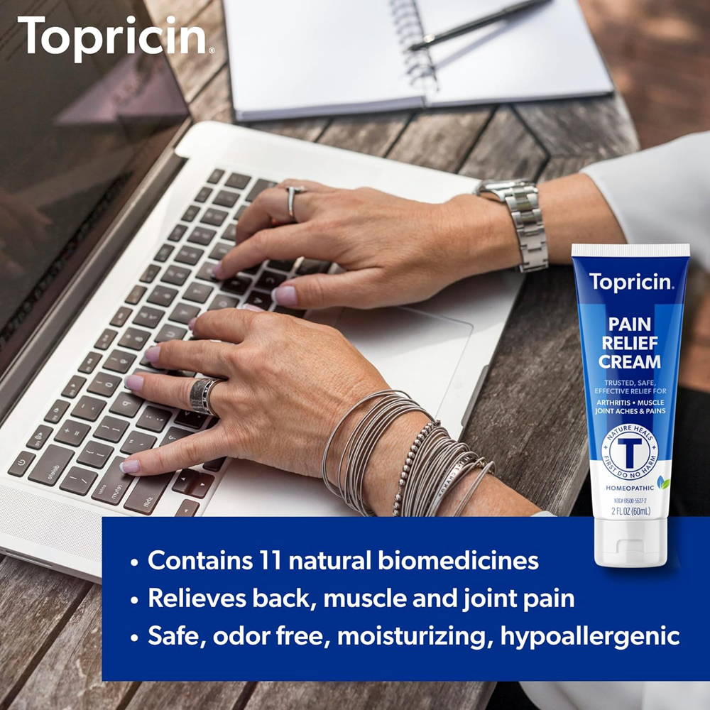 Topricin Pain Relief Cream, 2.0 oz
