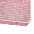 thumbnail image 3 of GROWTH TANK Rabbit , Potty Trainer Corner Tray Bedding Cage Stable Portable Cleaning Toilet Pink, 3 of 9
