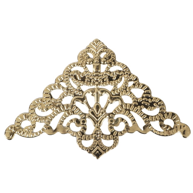 Corner Guards, Vintage Style Iron Desk Corner Cover Decorative Protector for Jewelry Box Desk