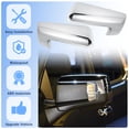 thumbnail image 2 of Chrome Silver Stick-On Replacement Mirror Cap Covers for Chevrolet Silverado 1500 for GMC Sierra 1500 2019-2024 Mirror Cover LH & RH Side Door Exterior Rearview Mirror Cap Trim, 2 of 7