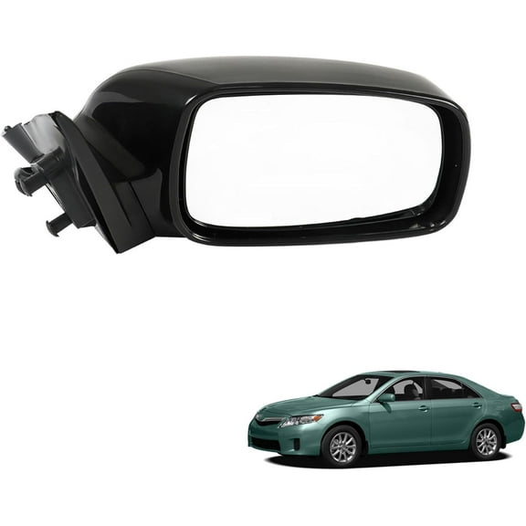 labwork Right Passenger Power Door Side Mirror Black Replacement for 2007-2011 Camry Hybrid 8791006925 TO1321215