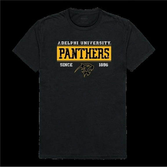 W Republic 507-733-BLK-05 Adelphi University Panthers College Established T-Shirt, Black - 2XL