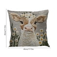 thumbnail image 3 of Tuvgenk Indoors Throw Pillow Covers Embroidered 18x18 In Polyester Pillowcases Multicolor Furry Dog for Couch, 3 of 6