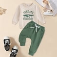 thumbnail image 2 of Xudanell Baby Boy Outfits Newborn Outfit 24 Month Boy Clothes Baby Girls Printed Tops Joggers 2 Piece Kids Clothing, 2 of 4