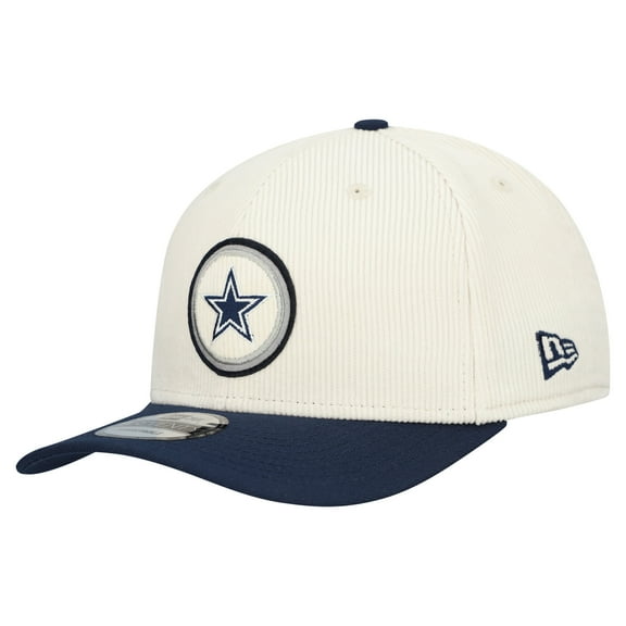 Men's New Era  Cream Dallas Cowboys  Loyal Corduroy 9SEVENTY Adjustable Hat