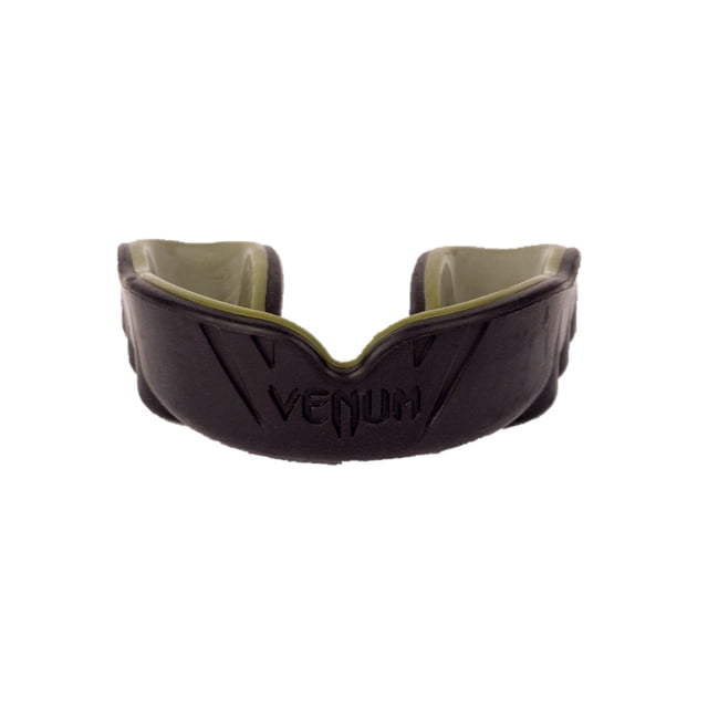 Protector bucal Venum Challenger negro/caqui con funda protectora