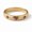 Rose Plated, variant on Ruby & Diamond Engagement Ring, Flush Set Gemstone Half Eternity Ring, Stackable Minimalist Anniversary Gift Ring, July Birthstone Ring, Promise Ring