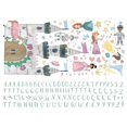 thumbnail image 7 of Princess And Knight Castle Peel And Stick Giant Wall Decal With Alphabet, 7 of 7