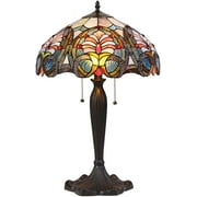 RADIANCE Goods Tiffany-Style 2 Light Victorian Table Lamp 16" Shade