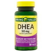 Spring Valley DHEA Tablets, 50 mg, 50 Count