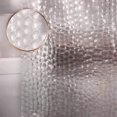 thumbnail image 2 of Cortinas de ducha resistentes al moho, cortinas impermeables de EVA, azules, 2 of 5