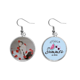 thumbnail image 1 of La pintura China belleza flor roja Pendientes de sandía verano lóbulo desgaste Unbranded M, 1 of 3