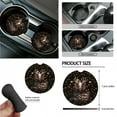 thumbnail image 6 of Yuyamidu American Flag Car Seat Covers Set 15 PCS Deer Steering Wheel Protector Cover Auto Seat Belt Pads Coasters Trash Bin Hanging Storage Bag Cup Holders Rearview Mirror Cover Wristlet Keychain, 6 of 7