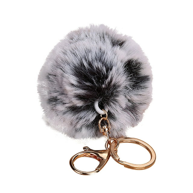 EGNMCR Keychains 8CM Cute Keychain Pendant Women Key Pompoms Key Chains Key chain