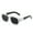 Gray and black frame gray, variant on Vintage Square Sunglasses for Men, UV400 Protection, Plastic and Metal Frame with Clip-on Design, Small Face Fit