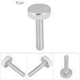 thumbnail image 1 of 10pcs M8 Acier au Carbone Plat Moleté Vis Pouce Main Serrant Outils Électriques, 1 of 7