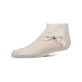 thumbnail image 3 of MeMoi Cotton-Rich Fashion Ankle Sock with Floral Lace Bow - Girls - Female, 6, White, 3 of 8